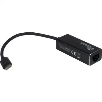 Inter-Tech Argus IT-811 - karta sieciowa - USB-C - Gigabit Ethernet - czarna (88885438)