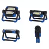 Lampa robocza RealPower 463617 naświetlacz, LED 10 W, 2 żarówki, bateria AA, IPX2, czarny