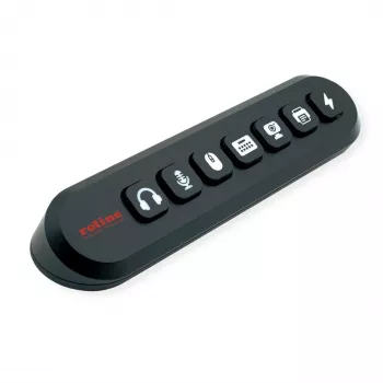ROLINE USB 3.2 Gen 1 Hub, 7-portowy, wymienne przyciski, kabel złącza typu A