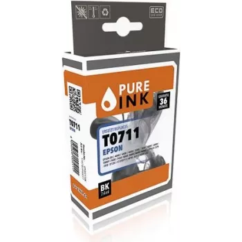 Materiał eksploatacyjny do drukarek Pure Ink EPST0711BK Czarny