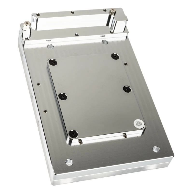 Blok wodny BitsPower Monoblock dla ASRock X399M Taichi RGB, akryl/miedź, niklowany, 90×142×29,1 mm