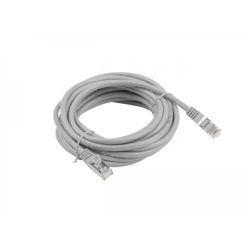 Kabel sieciowy Lanberg PCF6-10CC-0500-S RJ-45 Cat6 5m szary