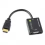 Techly IDATA-HDMI-VGA2 kabel przejściowy wideo VGA (D-Sub) Czarny