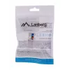 Moduł keystone LANBERG KSU6-1090, Cat6 U/UTP płaski, RJ-45 męski do LSA żeńskiego, AWG 22/26, 14.5×16.1 mm, biały