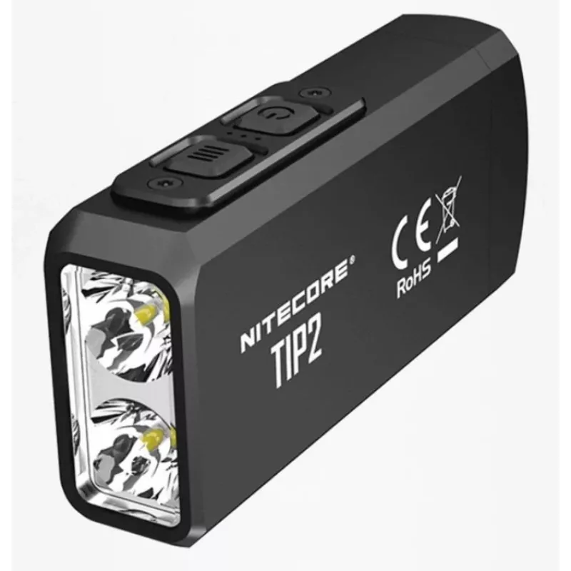 Latarka ręczna Nitecore TIP2 — 720 lm, litowo-jonowa, 55 h pracy, 38,3 g, czarna