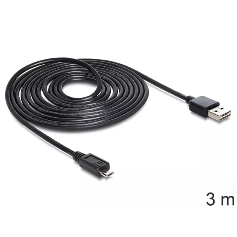 Kabel USB DeLOCK EASY-USB 2.0-A - USB 2.0 micro-B 3m