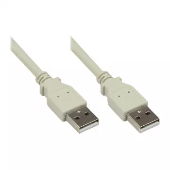 Kabel USB 2.0 Good Connections A-A Szary 1,8 m