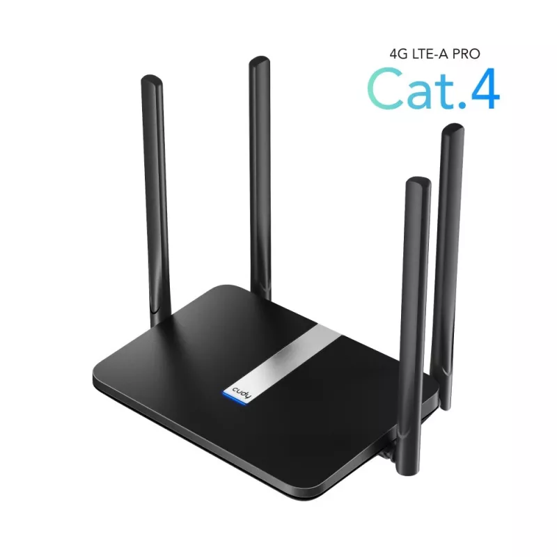 Router bezprzewodowy Cudy LT500 Fast Ethernet Dwuzakresowy (2,4 GHz / 5 GHz) 4G Czarny