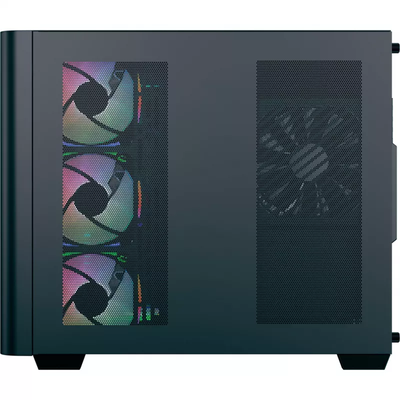Obudowa komputerowa Tower AEROCOOL P500C EVO-G-BK-v1 z 2 panelami ze szkła hartowanego, czarna