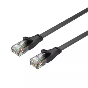 Unitek kabel Ethernet Cat6 UTP RJ45 5 m, czarny, przewód lity, 250 MHz, pozłacane styki
