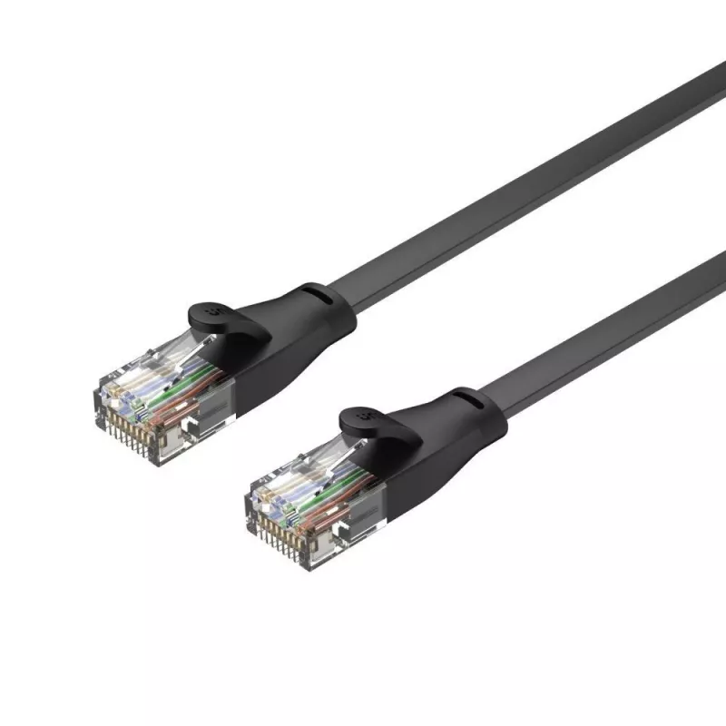 Unitek kabel Ethernet Cat6 UTP RJ45 5 m, czarny, przewód lity, 250 MHz, pozłacane styki