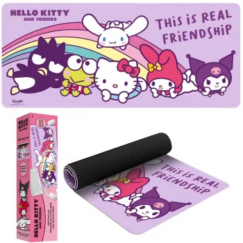 Podkładka pod mysz Kids Euroswan 80×30 cm Hello Kitty, duża mata na biurko pod mysz i klawiaturę