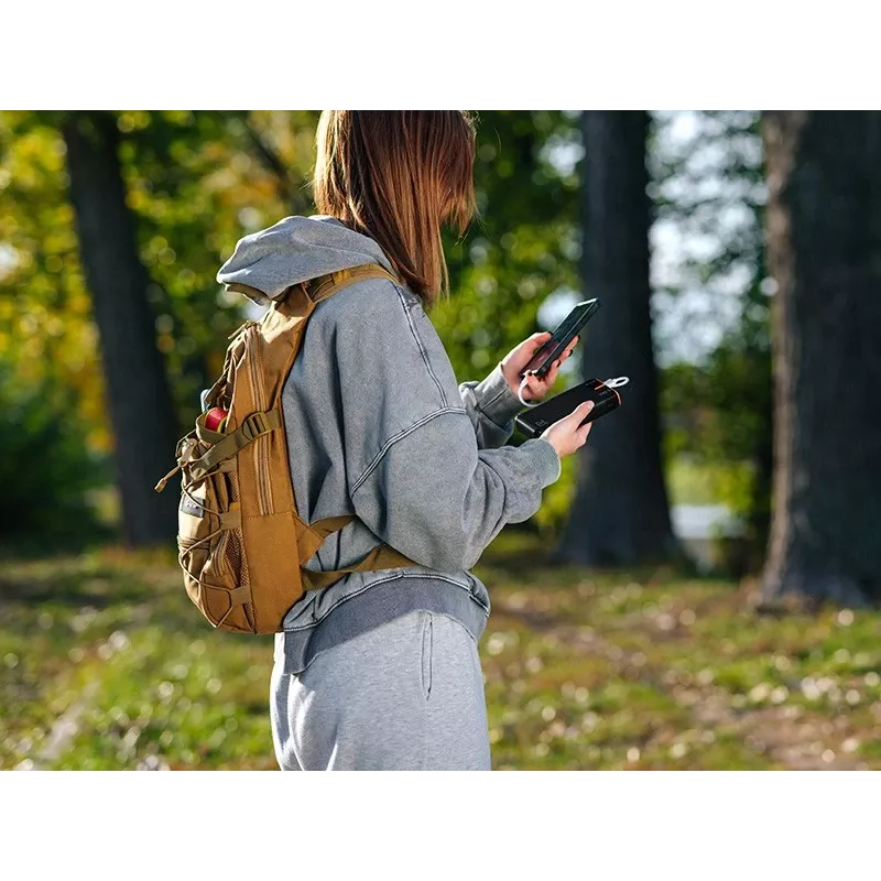 Ładowarka przenośna TRACER EnerGen 20000 mAh, Power Delivery 20W, wejście USB-C, 2 wyjścia USB-A, obsługa 3 urządzeń, pomarańczowa