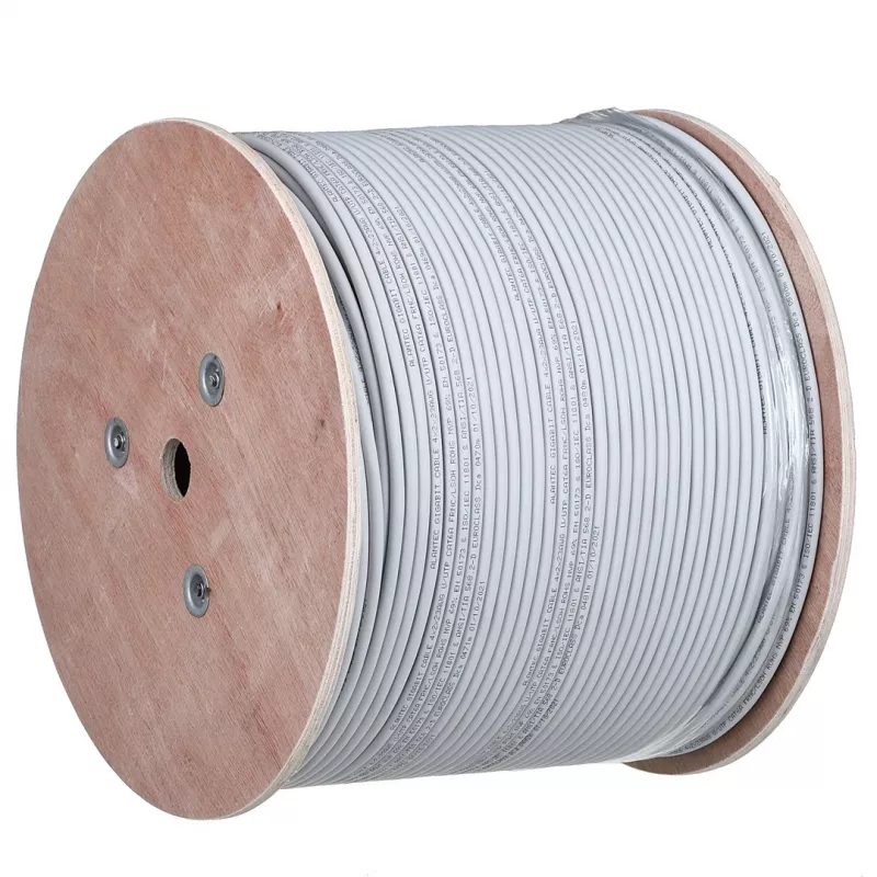 Kabel sieciowy Alantec KIU6ALSOH500D Cat6 U/UTP 23 AWG LSOH 500 m szary