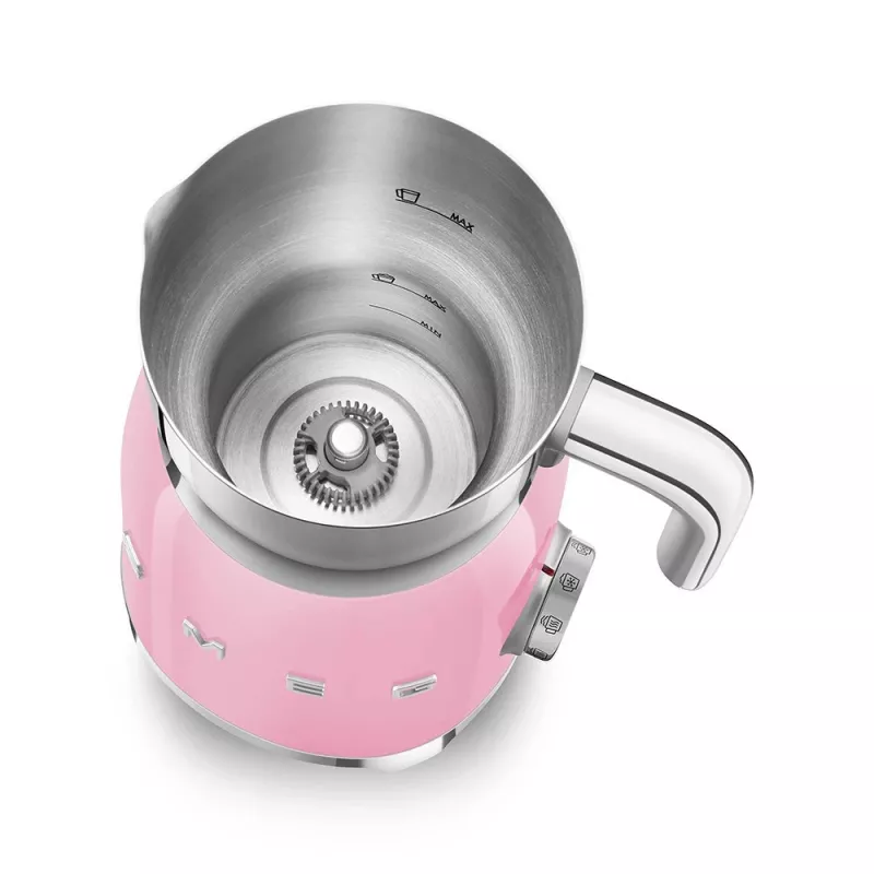 Automatyczny spieniacz do mleka Smeg MFF11PKEU Rose Stainless steel 500W