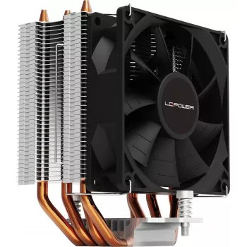 Chłodzenie procesora powietrzne LC-Power Cosmo Cool LC-CC-95-V2 — Gniazdo Intel S1151/S1200/S1700, AMD AM4/AM5, czarne