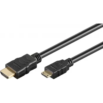 Kabel HDMI Goobay 1,5 m Typ A na Typ C 18 Gbit/s Czarny