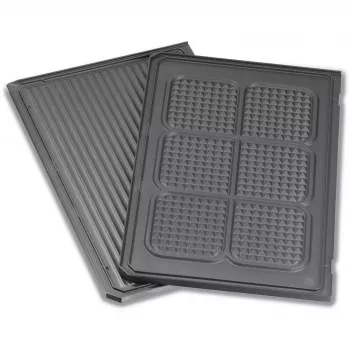 Grill Plate Downward, ribbed / Waffelmuster (Antracyt, do Contact Grill PG 4.3, PG 4.4)