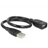 Kabel USB DeLOCK 35cm USB 2.0 83498 Czarny
