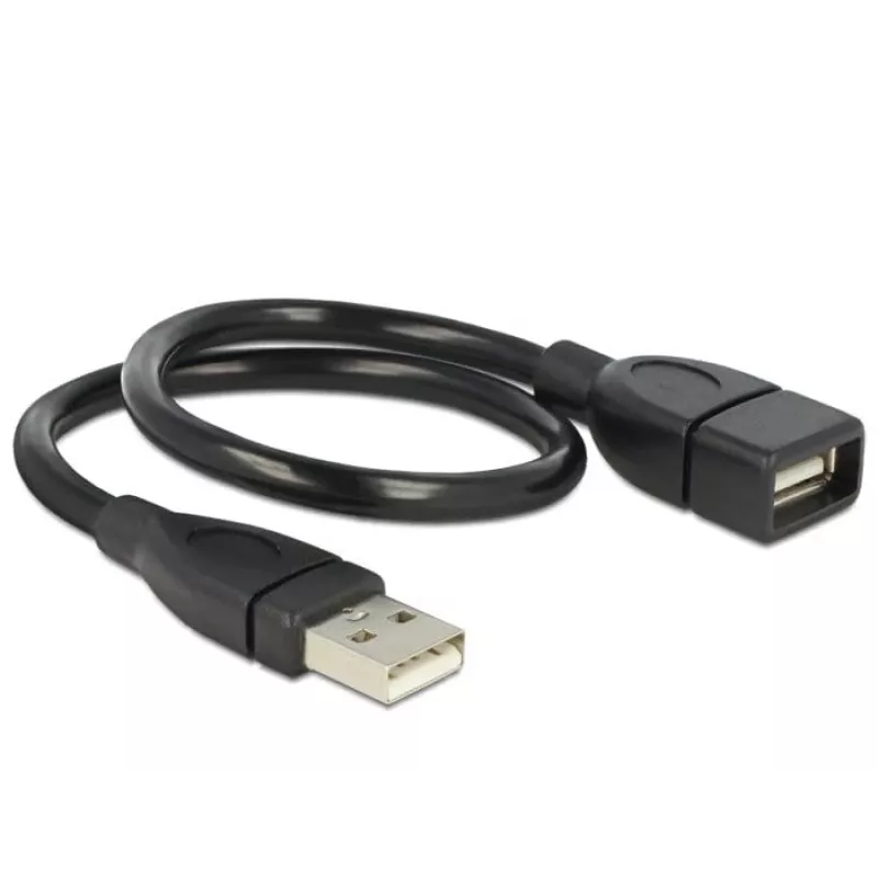 Kabel USB DeLOCK 35cm USB 2.0 83498 Czarny