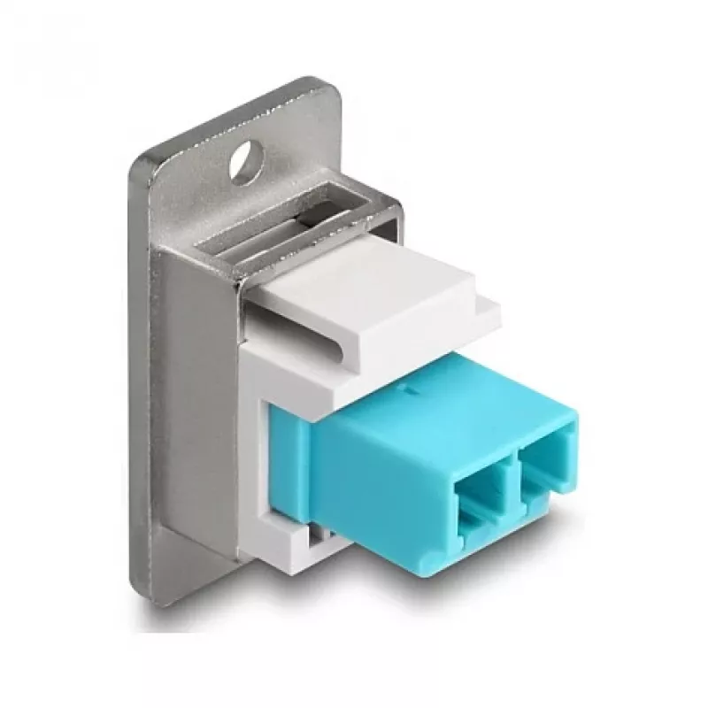 Moduł keystone DeLOCK 90888 płaski Aqua srebrny biały LC