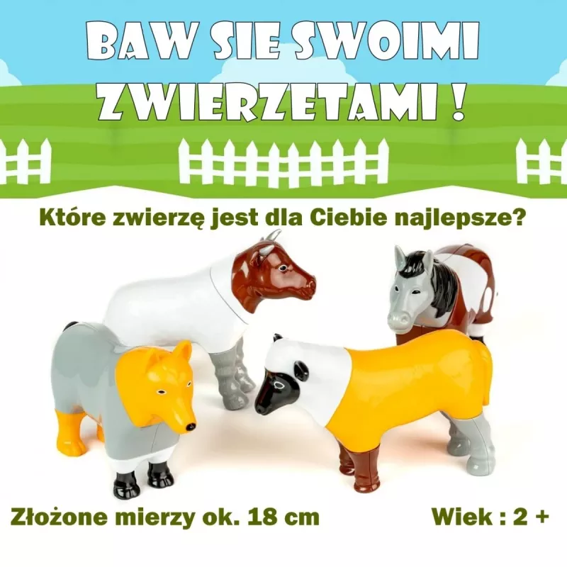 Malblo Magnetyczny zestaw zwierząt hodowlanych