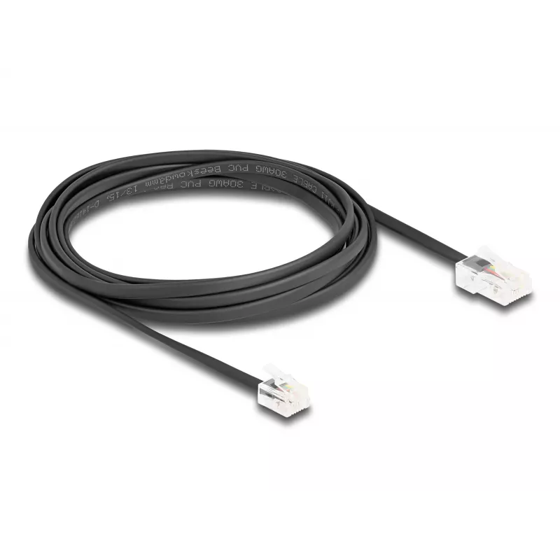 Kabel telefoniczny DeLOCK RJ45 do RJ11 czarny 3 m