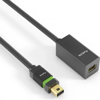 PureLink Ultimate Series - Przedłużacz DisplayPort - Mini DisplayPort (M) z blokadą do Mini DisplayPort (W) z blokadą - DisplayPort 1.2 - 1,5m - Okrągły, obsługuje 4K 60 Hz