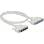 Kabel szeregowy DELOCK 86910 — D-Sub 37‑pin na D-Sub 37‑pin, beżowy, 0,5 m