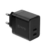Crong ładowarka sieciowa Ultra Compact GaN 35W PD 3.0 2x USB-C (czarna)