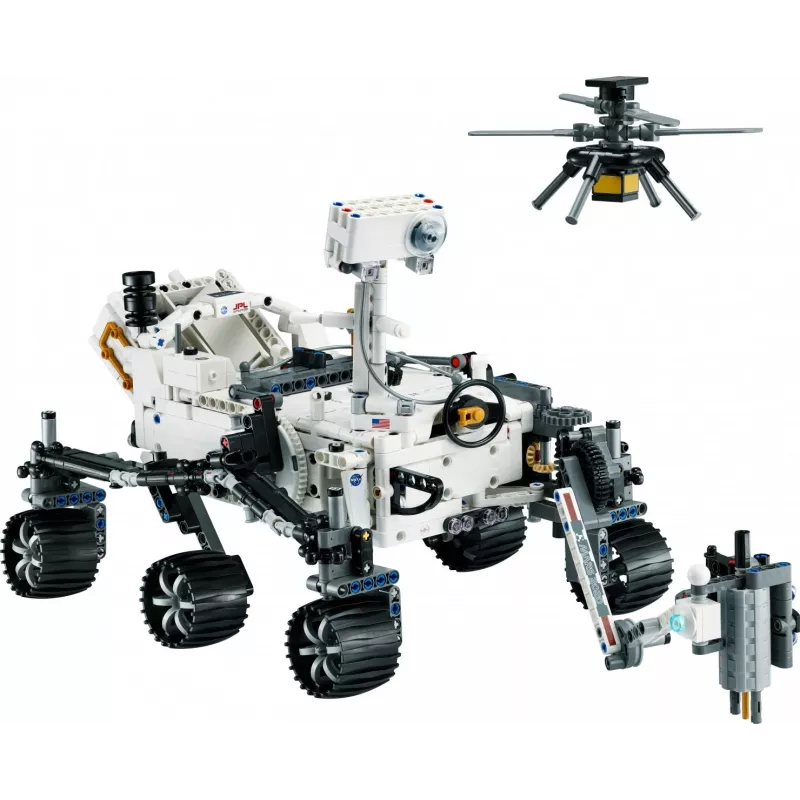 LEGO Technic Łazik marsjański NASA Perseverance zestaw kosmiczny z aplikacją AR doświadczenie odkrycia nauki poznaj inżynierię pojazdów zabawka konstrukcyjna
