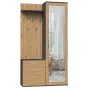 Szafka przedpokojowa Top e shop GARD DUO ANT/ART KPL — 2 drzwi uchylne, płyta wiórowa, 1000×350×1800 mm