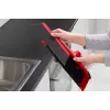 Miotła do podłogi VILEDA 143703 z trzonkiem, technopolimer, miękko-twarde włosie, wewnętrzna, 130 cm, czerwona