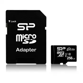 Karta pamięci MicroSDXC Silicon Power Elite 256 GB UHS-I Klasa 10 U1 85 MB/s z adapterem SD