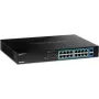TRENDnet TPE-TG182 - Switch - 16 x 10/100/1000 (PoE+) + 2 x SFP - montaż w szafie RACK - PoE+ (240 W)