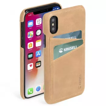 Etui Krusell Sunne 2 Card Cover iPhone XS Max 16,5 cm beżowe