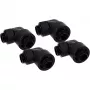 Eiszapfen 16/10mm Złączka Wkręcana 90° Obrotowa G1/4, czarna złączka, do węży miękkich (PVC, Silikon, Neopren)