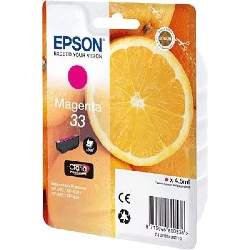 Epson C13T33434010 wkład atramentowy 1 szt. Oryginalny magenta