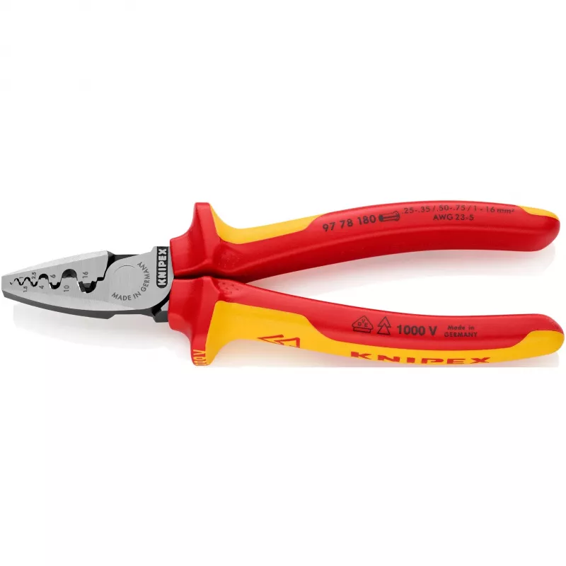 Kombinowane narzędzie do zaciskania przewodów Knipex 97 78 180