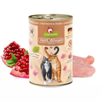 Granatapet DeliCatessen Indyk i Bażant – mokra karma dla kota 400 g
