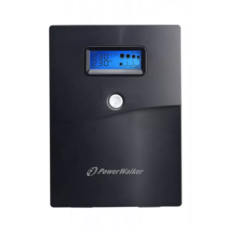 Zasilacz awaryjny UPS PowerWalker VI 3000 SCL FR 3 kVA / 1,8 kW, Line-Interactive, 4x gniazda typu E, akumulator 18 Ah (2×12 V)