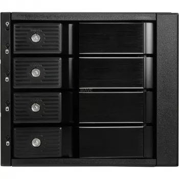 SilverStone SST-FS304-12G zewnętrzna obudowa na 3,5-calowe dyski, 4-kieszeniowa - czarna