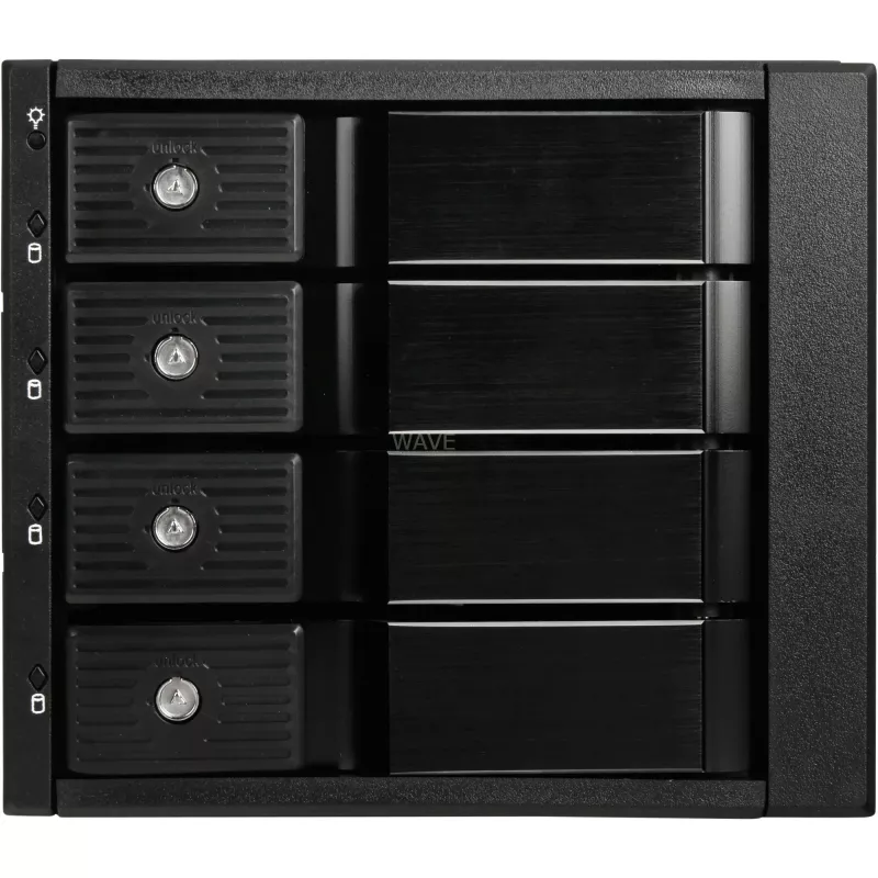 SilverStone SST-FS304-12G zewnętrzna obudowa na 3,5-calowe dyski, 4-kieszeniowa - czarna