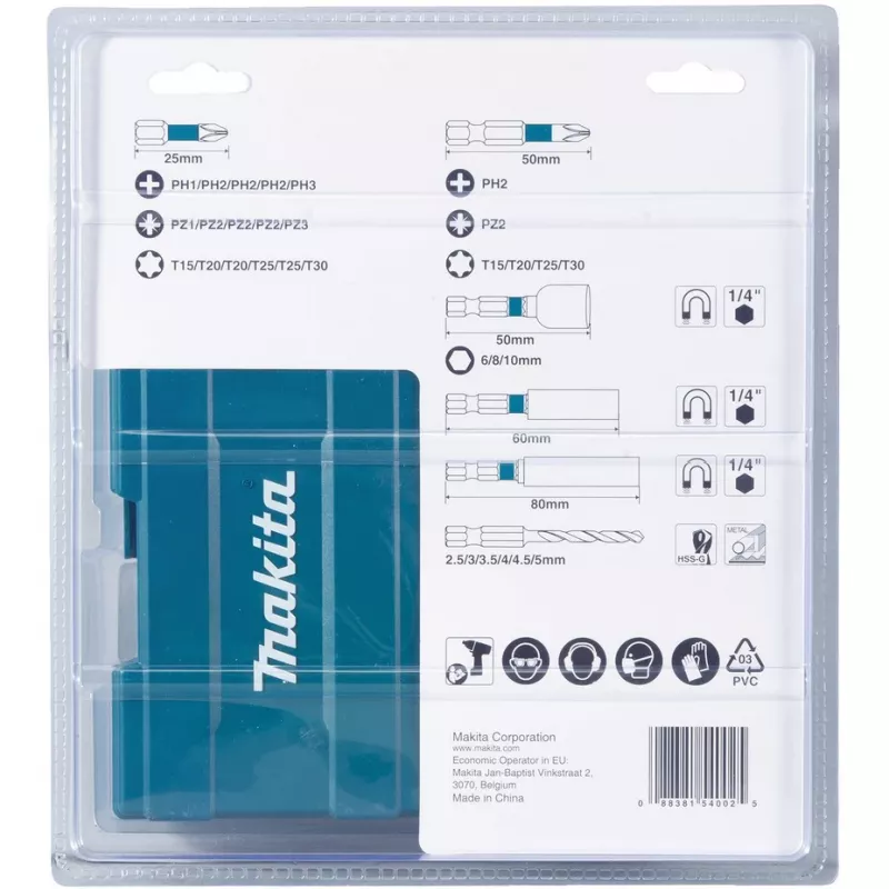 Makita B-66896 zestaw wierteł Zestaw wierteł