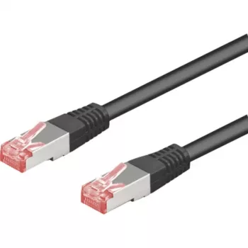 Wentronic Goobay Kabel krosowy CAT 6, S/FTP (PiMF), Czarny, 5 m - LSZH bezhalogenowy, Miedź (68700)