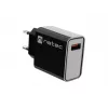 NATEC AC szybkie ładowanie przewodowa ładowarka wewnętrzna Ribera — 18W (5–15V, do 3A), 1× USB-A, czarna
