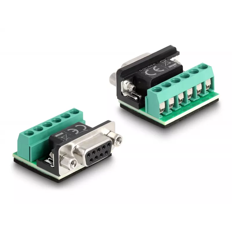 DeLOCK 63465 Kabel szeregowy Czarny Przezroczysty 1.8m USB Typ-A DB-9