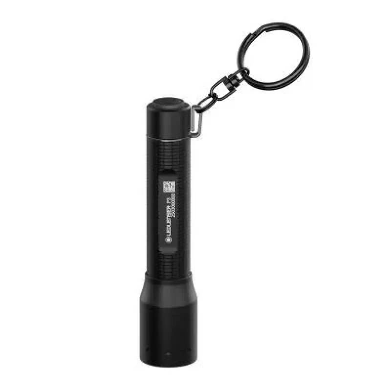 Lampa błyskowa na brelok Ledlenser P3 Czarny — kompaktowa aluminiowa latarka LED, AAA, do 130 lm, IP54, 3 poziomy mocy