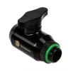 Bitspower Stopcock 1x F 1/4 inch & 1x G1/4 inch Male, Rotatable - matowy czarny