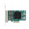 Karta DeLOCK PCI Express x4 4 x RJ45 Gigabit LAN BCM szara